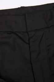 Black Lace-Up Wide-Leg Trouser