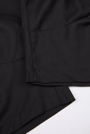 Black Lace-Up Wide-Leg Trouser