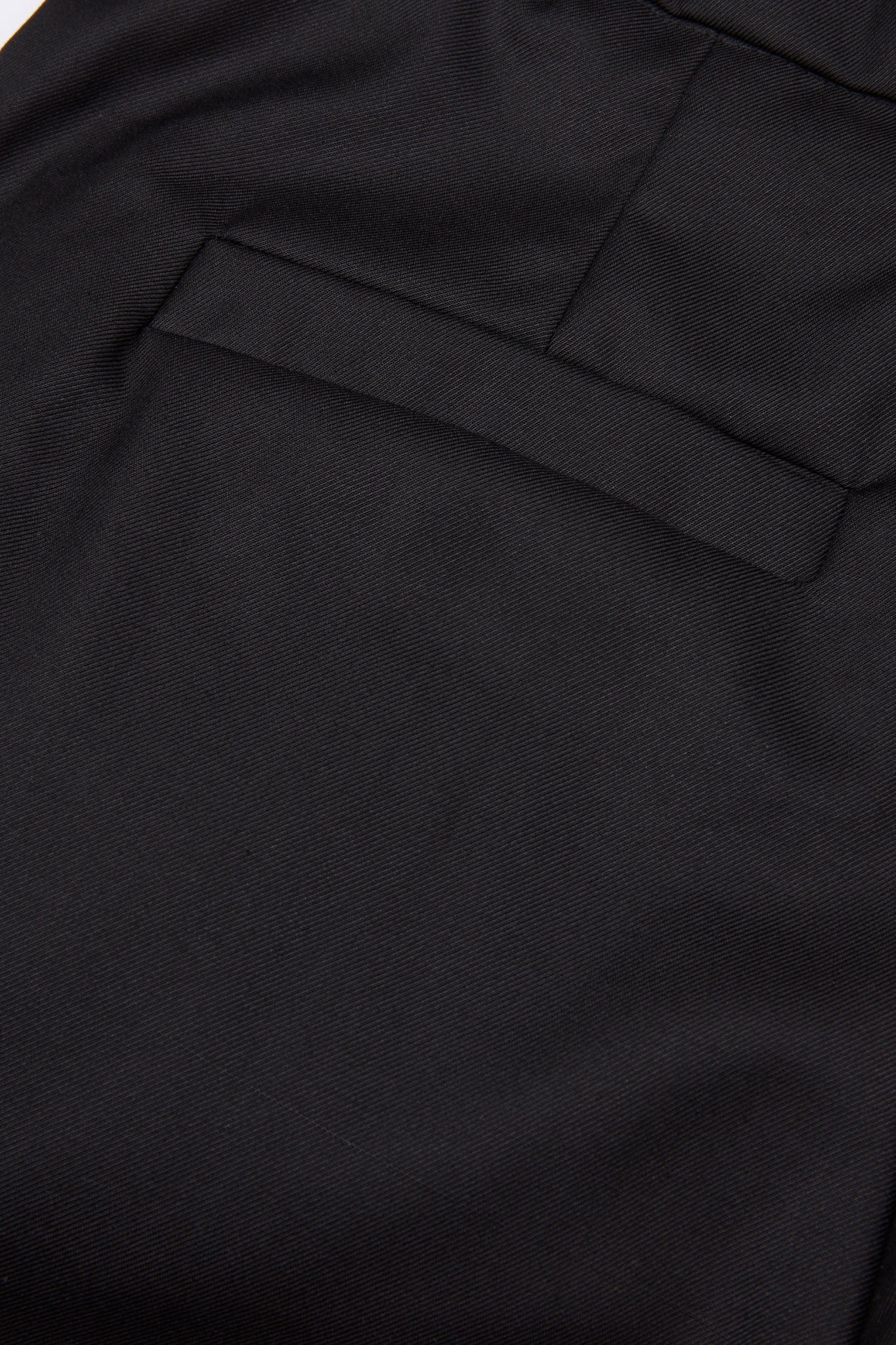 Black Lace-Up Wide-Leg Trouser