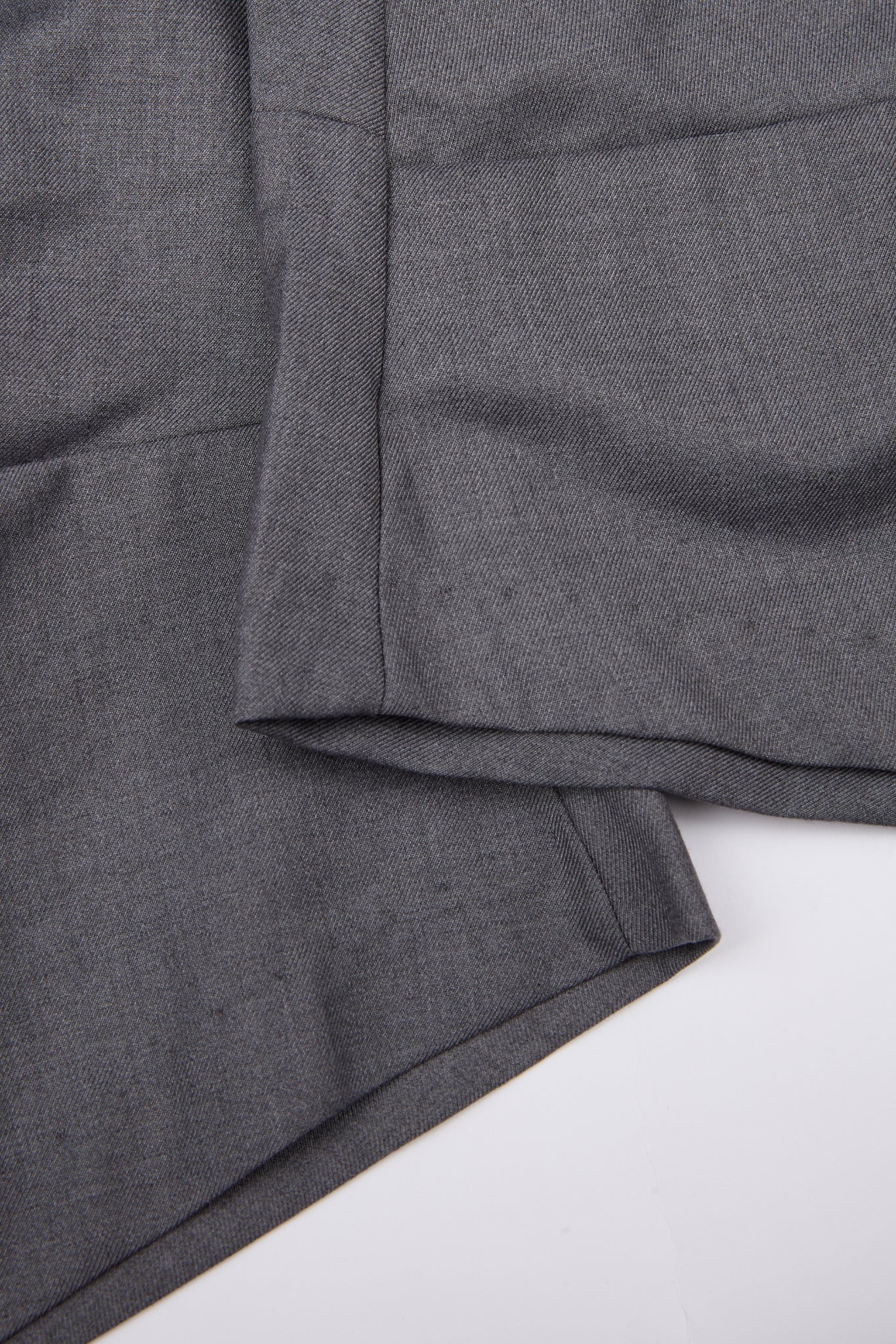 Grey Lace-Up Wide-Leg Trouser