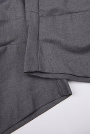 Grey Lace-Up Wide-Leg Trouser