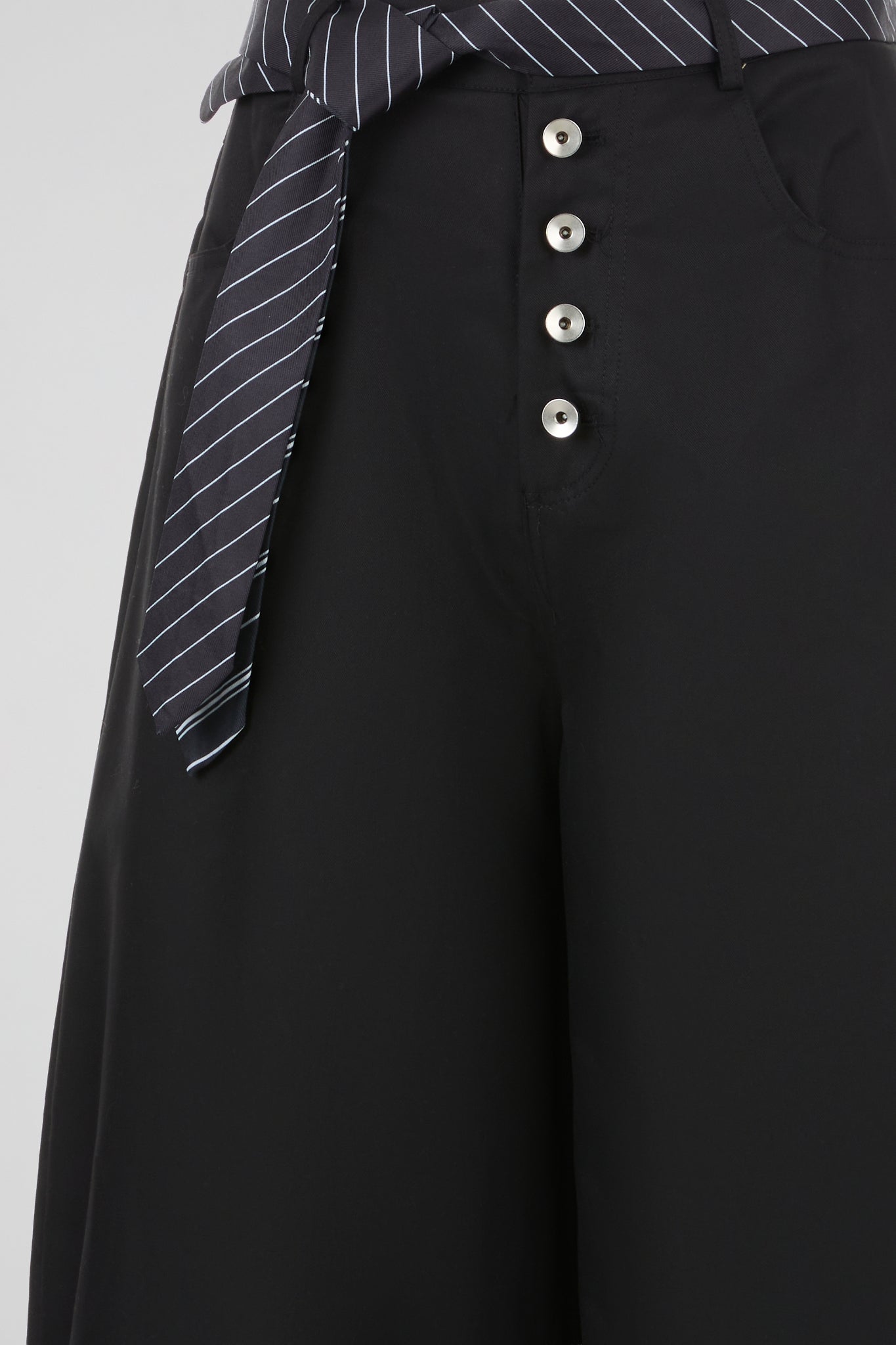 Black Tie Belt Trouser