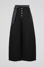 Black Tie Belt Trouser