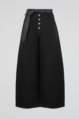 Black Tie Belt Trouser