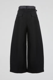 Black Tie Belt Trouser