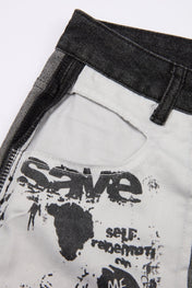 Inside-Out Wide-Leg Jean