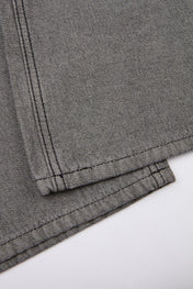 Inside-Out Wide-Leg Jean