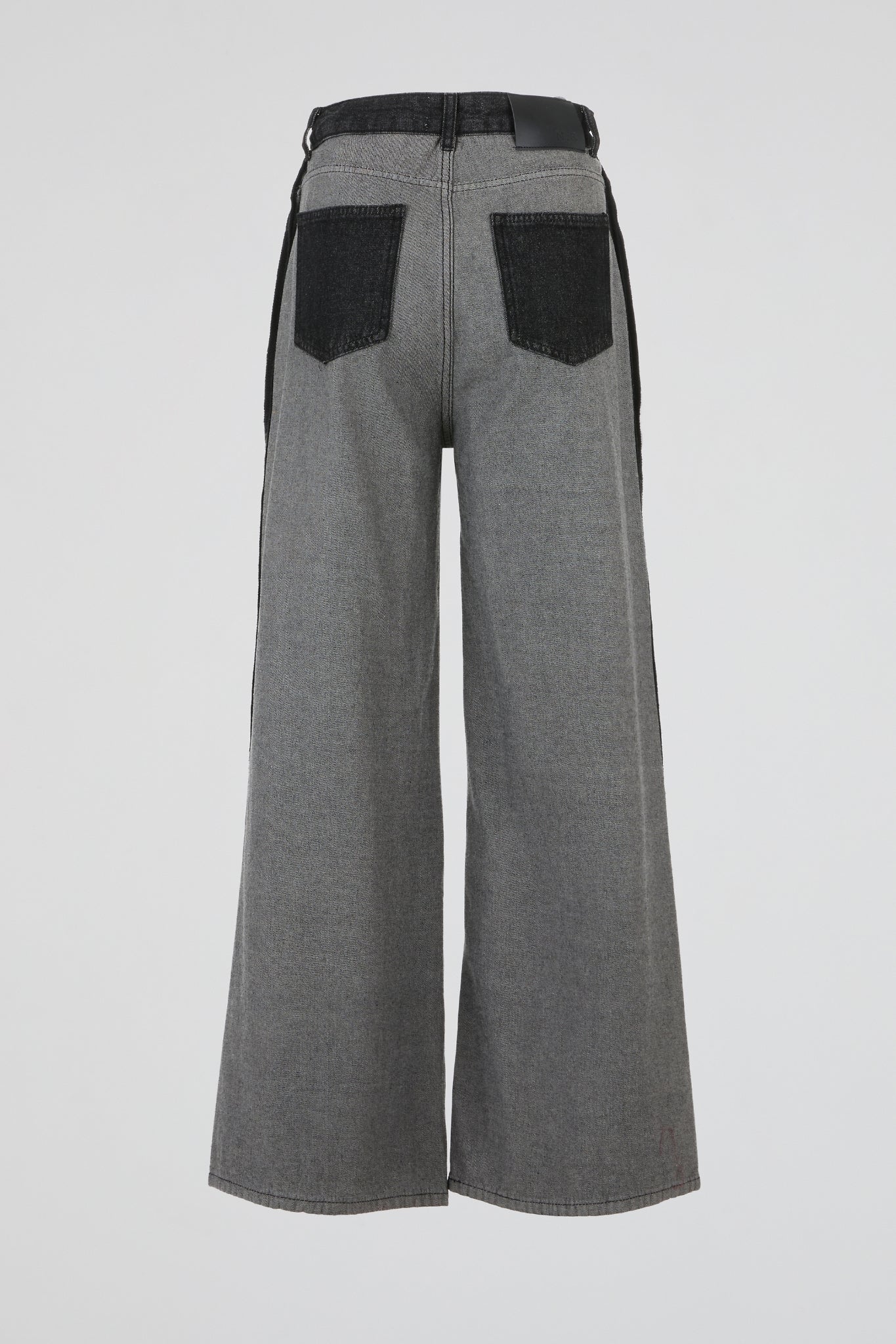 Inside-Out Wide-Leg Jean