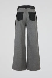Inside-Out Wide-Leg Jean