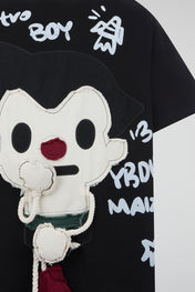 3D Astro Boy Graphic Oversized T-Shirt