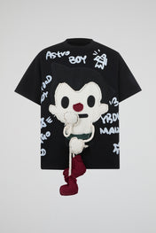 3D Astro Boy Graphic Oversized T-Shirt