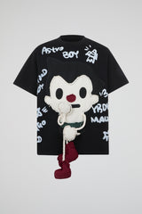 3D Astro Boy Graphic Oversized T-Shirt