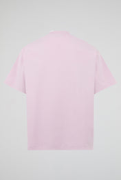 Pastel Rose Celestial & Oceanic Embroidered Oversized T-Shirt