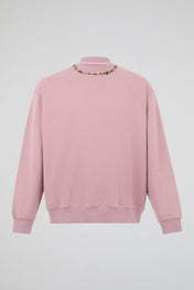 Dusty Rose Beaded Sweatshirt