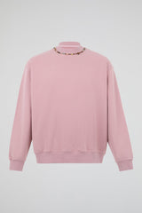 Dusty Rose Beaded Sweatshirt