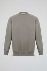 Green Side-Zip Sweatshirt