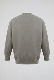 Green Side-Zip Sweatshirt