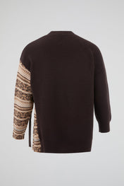 Brown Asymmetrical Sweater