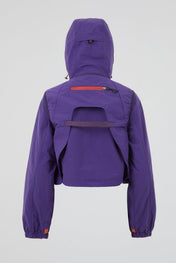 Cropped Technical Hooded Jacket