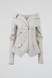 Asymmetric Zip Sculpted Jacket