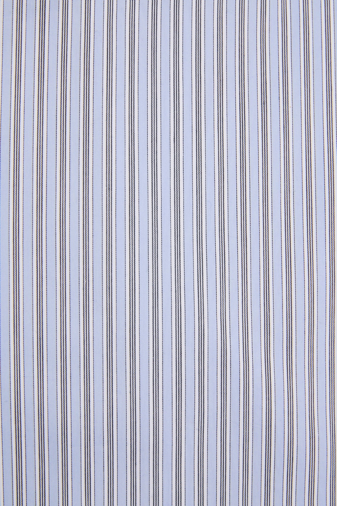 Blue Cropped Striped Shirt
