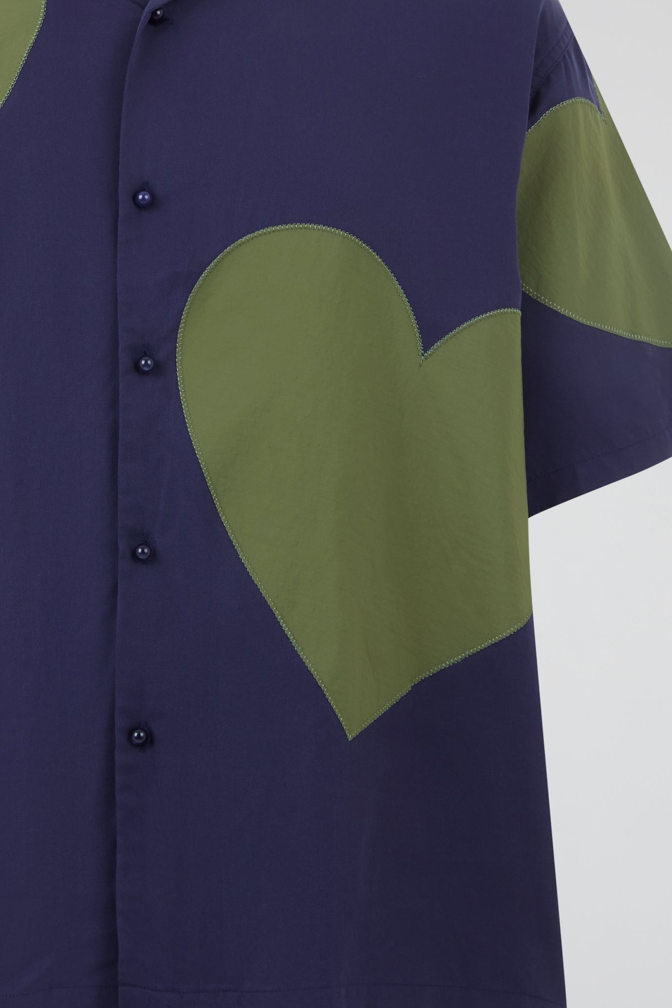 Dumist Heart Patchwork Shirt