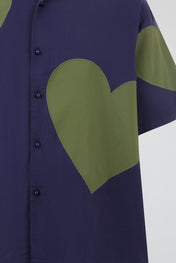 Dumist Heart Patchwork Shirt