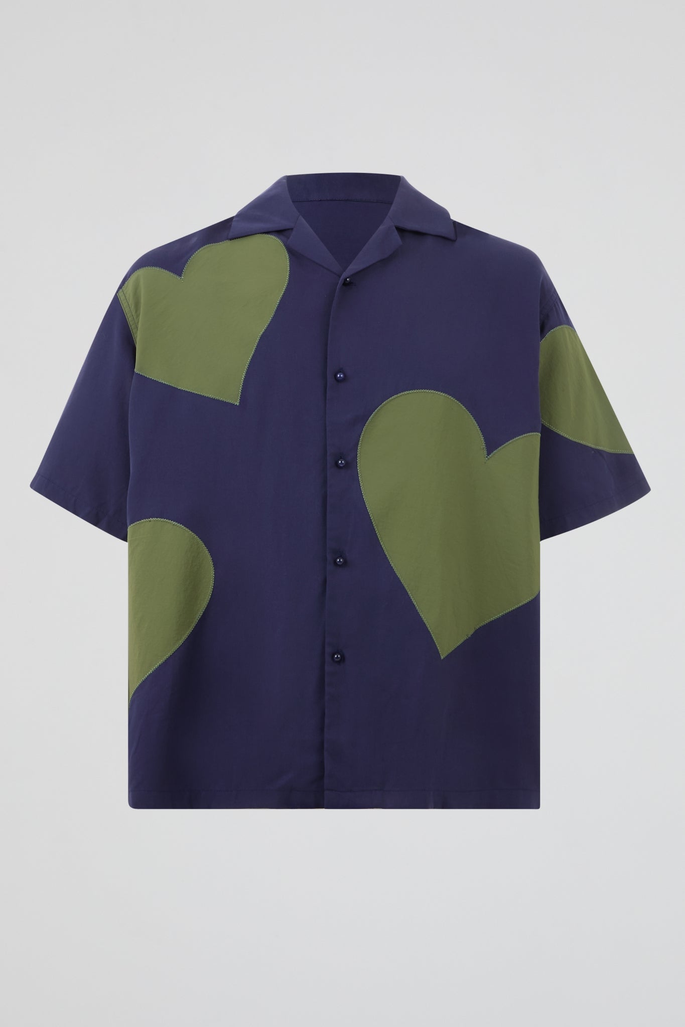 Dumist Heart Patchwork Shirt