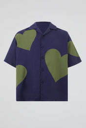 Dumist Heart Patchwork Shirt