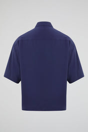 Purple Short-Sleeve Overshirt