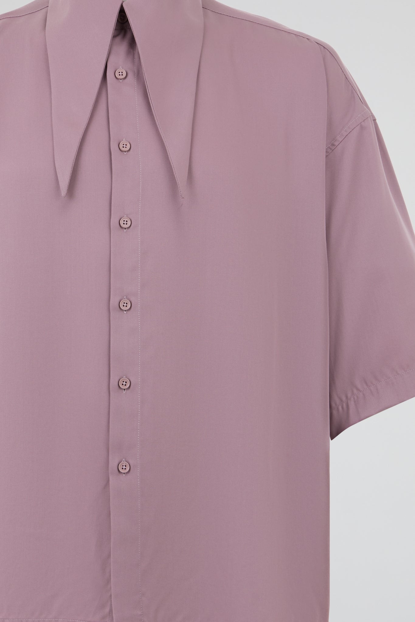 Purple Short-Sleeve Overshirt