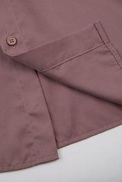 Purple Short-Sleeve Overshirt