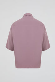 Purple Short-Sleeve Overshirt