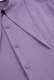 Purple Short-Sleeve Overshirt