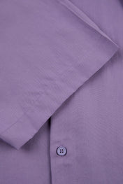 Purple Short-Sleeve Overshirt