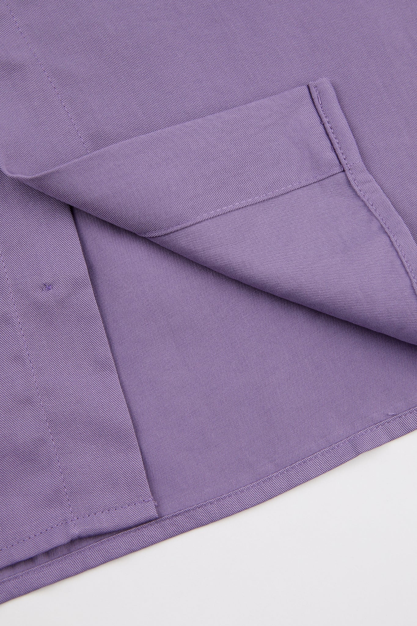 Purple Short-Sleeve Overshirt