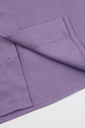 Purple Short-Sleeve Overshirt