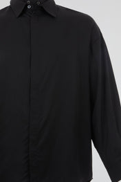 Black Minimal Overshirt