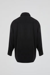 Black Minimal Overshirt