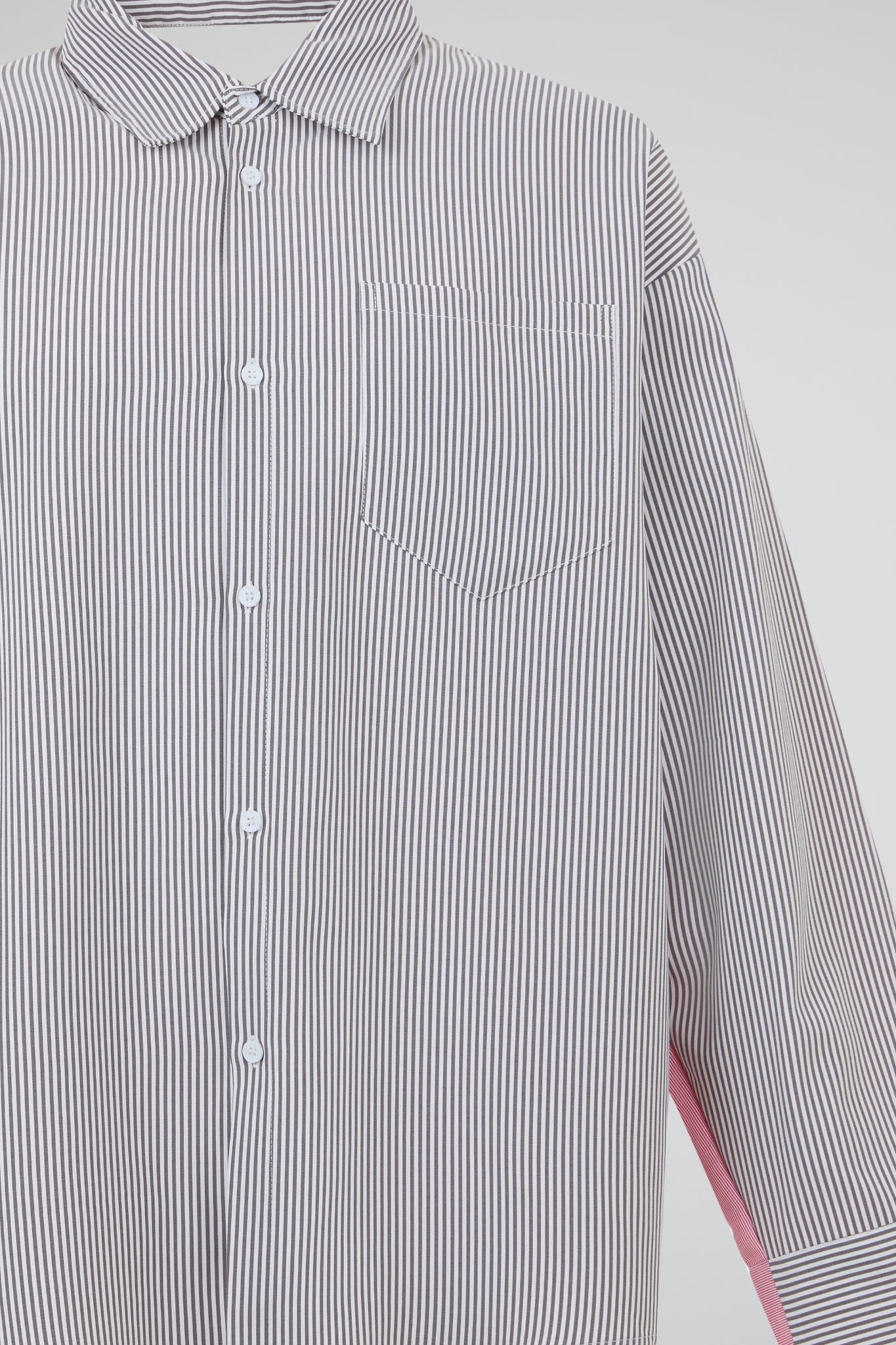 Layered Stripe Double-Overshirt
