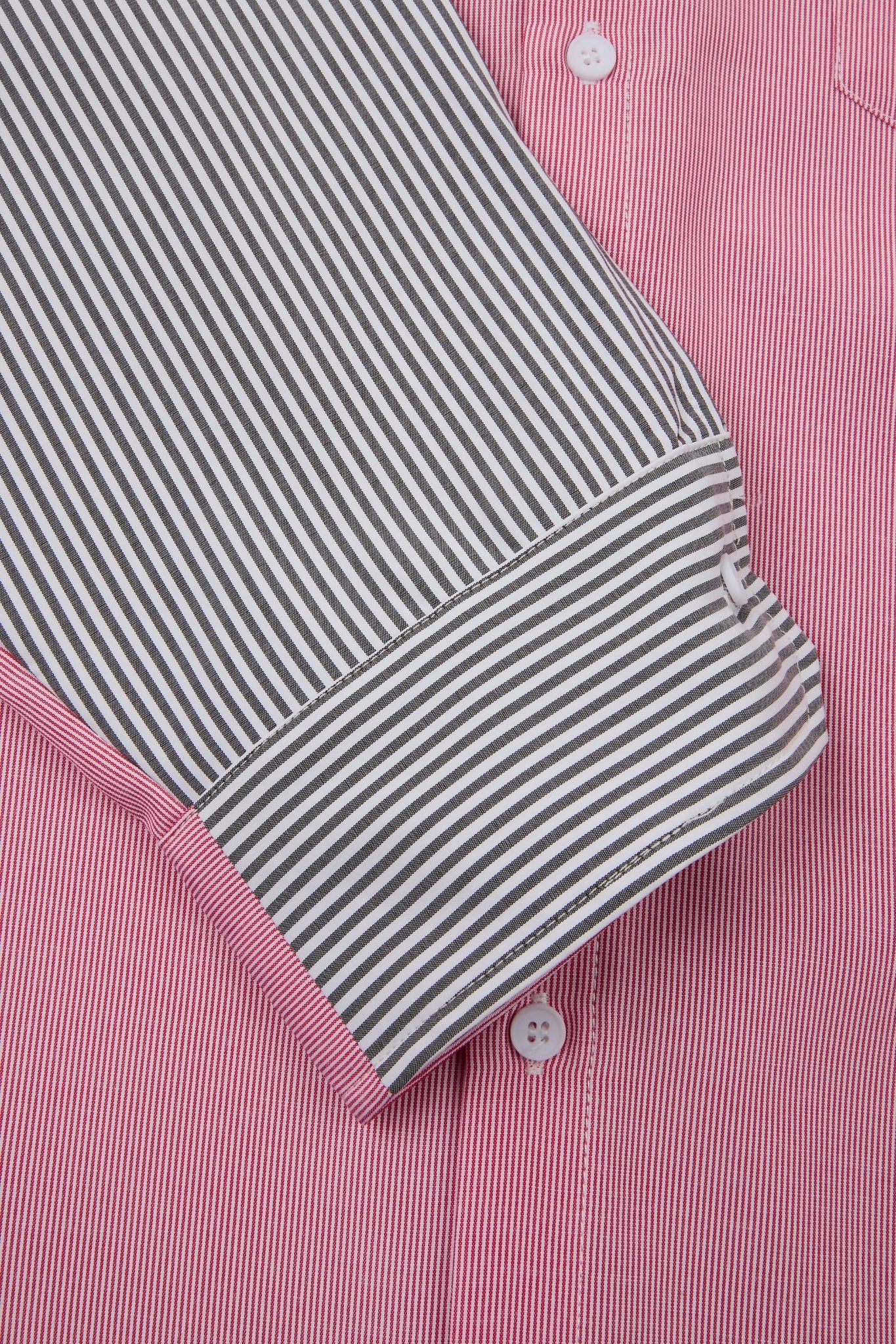 Layered Stripe Double-Overshirt