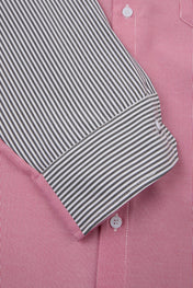 Layered Stripe Double-Overshirt
