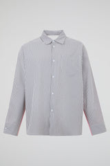 Layered Stripe Double-Overshirt