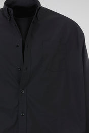 Black Cropped Overshirt