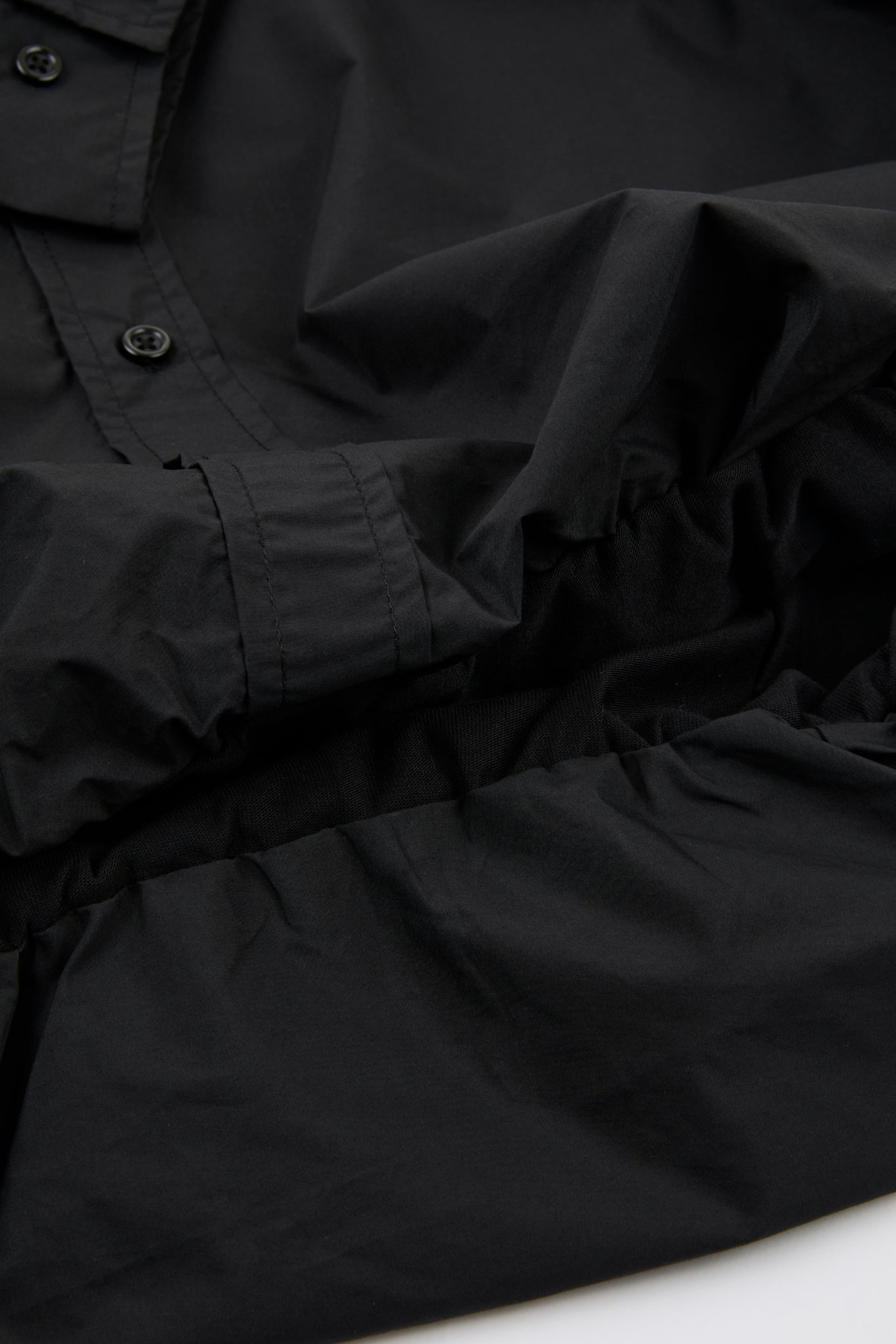 Black Cropped Overshirt