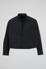 Black Cropped Overshirt