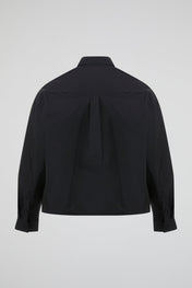 Black Cropped Overshirt