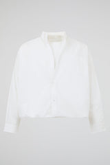 Off-White Cropped Overshirt