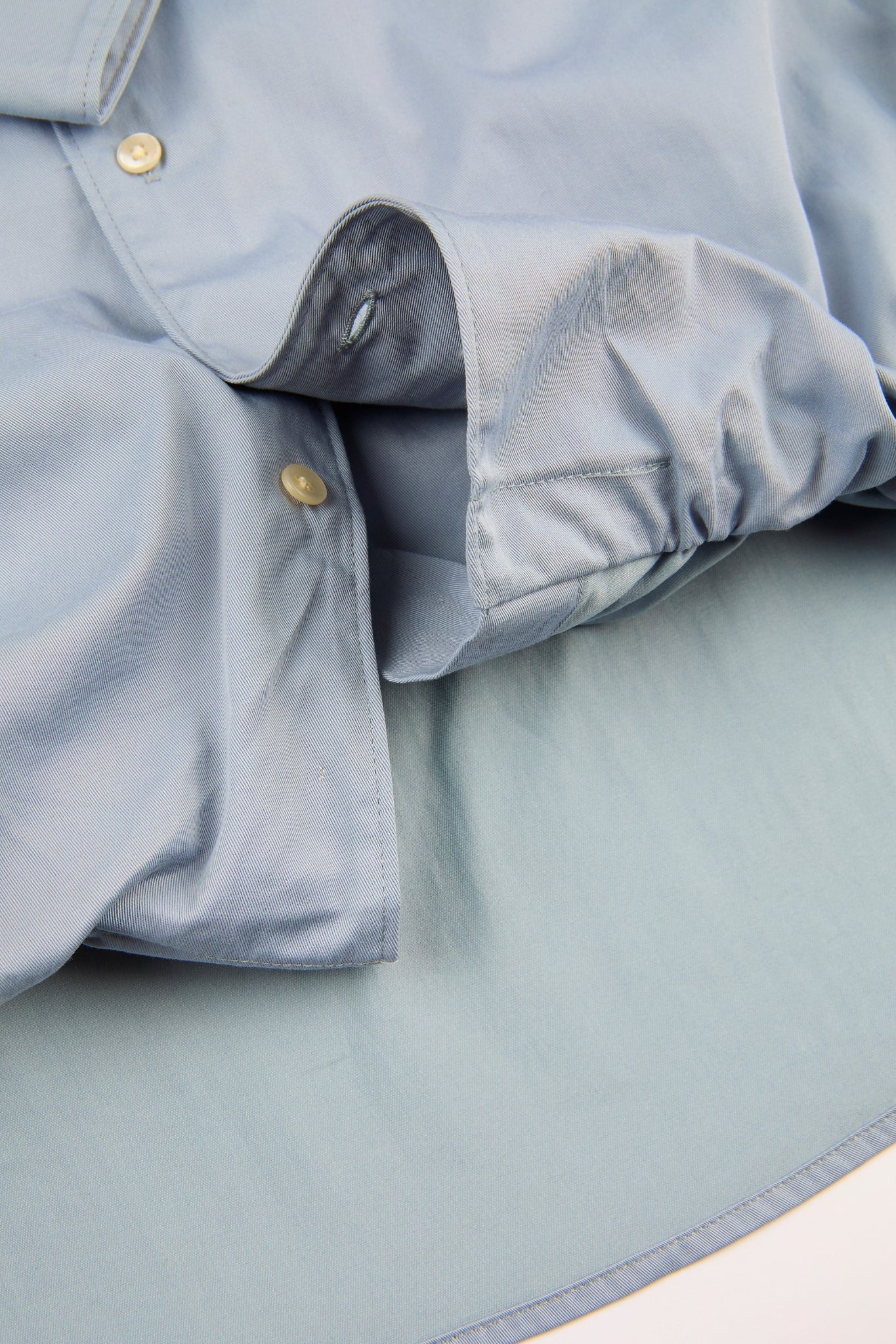Blue Cropped Double Shirt