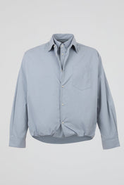 Blue Cropped Double Shirt